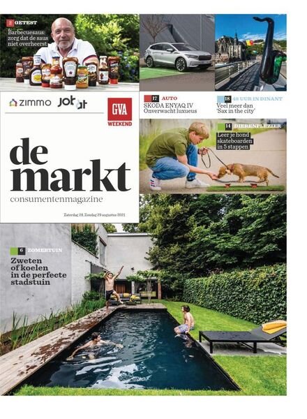 Gazet van Antwerpen De Markt – 28 augustus 2021 Cover