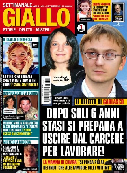 Giallo – 1 Settembre 2021 Cover