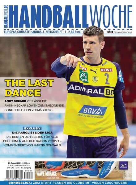 Handballwoche – 24 August 2021 Cover
