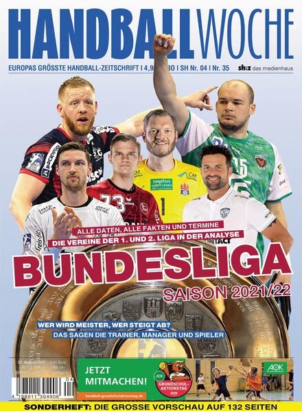 Handballwoche – 31 August 2021 Cover