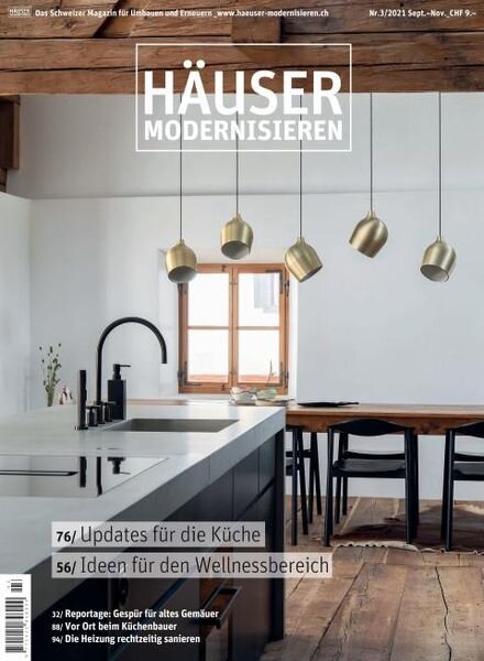 Hauser modernisieren – 26 August 2021 Cover