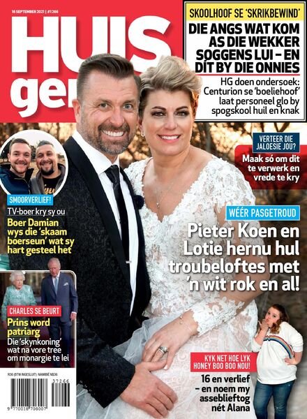 Huisgenoot – 16 September 2021 Cover