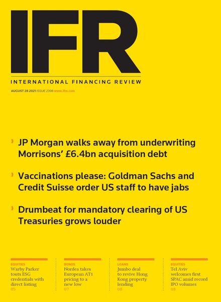 IFR Magazine – August 28, 2021 Cover