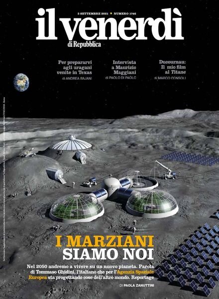 Il Venerdi di Repubblica – 3 Settembre 2021 Cover