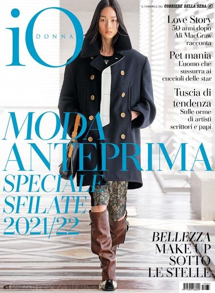 Io Donna del Corriere della Sera – 14 agosto 2021 Cover