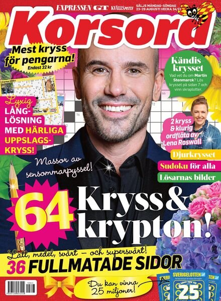 Korsord – 23 augusti 2021 Cover