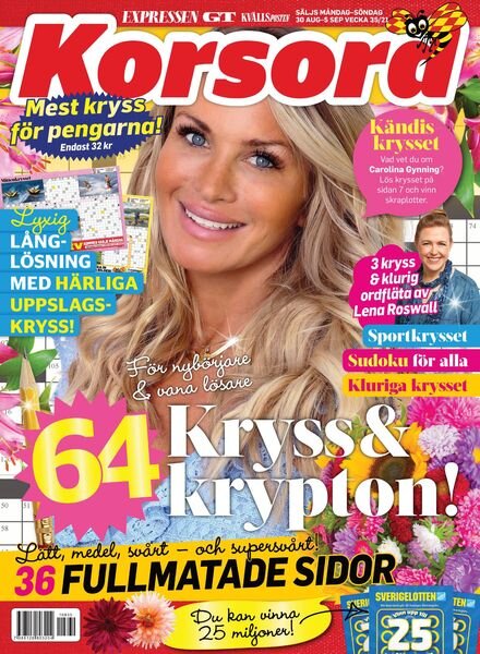 Korsord – 30 augusti 2021 Cover