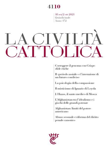 La Civilta Cattolica – 18 Settembre 2021 Cover