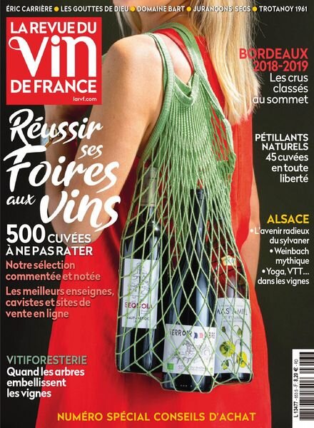 La Revue du Vin de France – septembre 2021 Cover