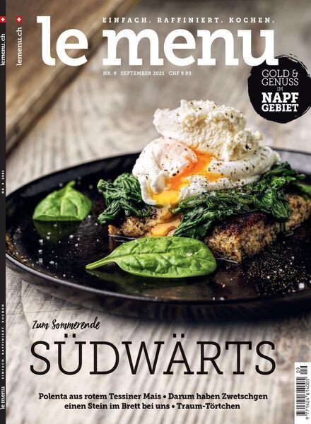 le menu – September 2021 Cover