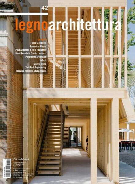 legnoarchitettura – Agosto 2021 Cover