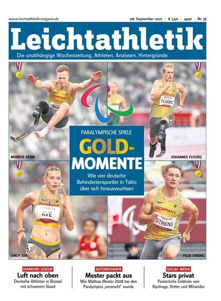 Leichtathletik – 07 September 2021 Cover