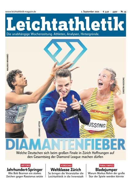 Leichtathletik – 31 August 2021 Cover