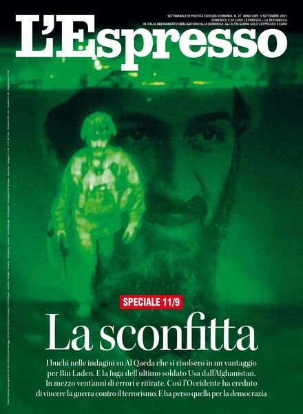 l’Espresso – 5 Settembre 2021 Cover