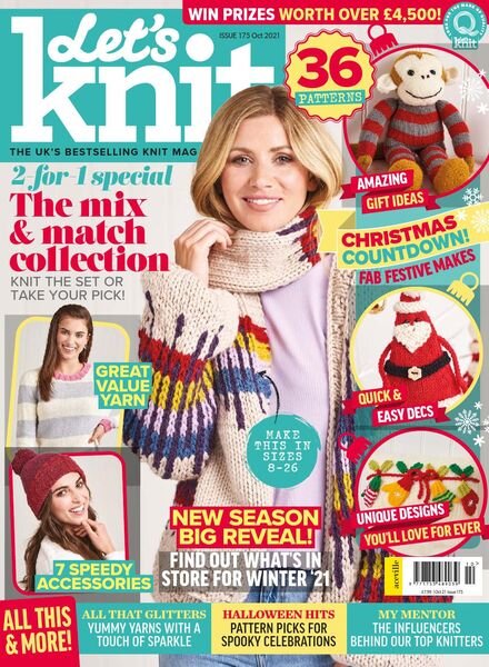 Let’s Knit – Issue 175 – August 2021 Cover