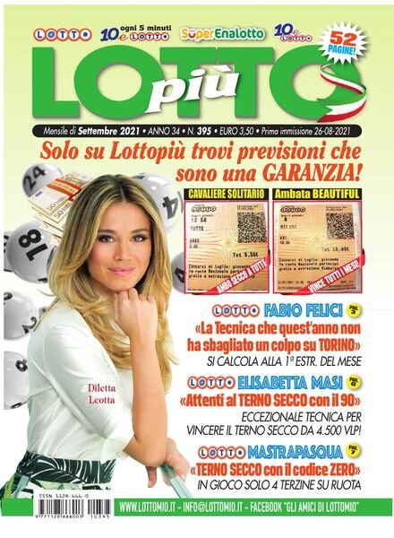 Lottopiu – Settembre 2021 Cover