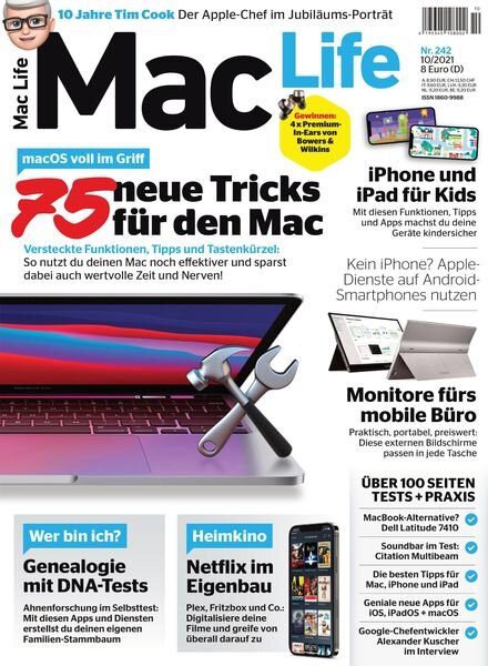 Mac Life Germany – Oktober 2021 Cover