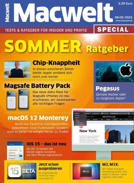 Macwelt Special – August 2021 Cover