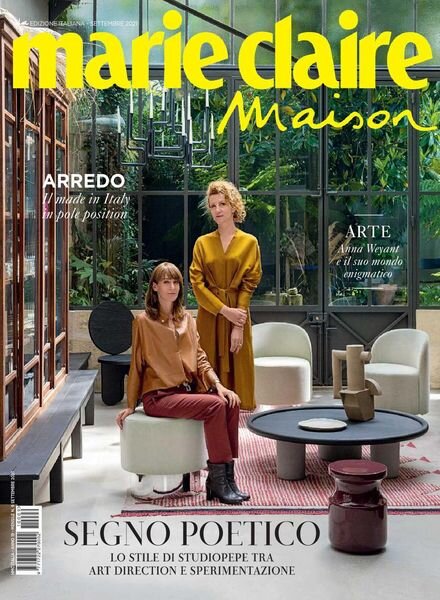Marie Claire Maison Italia – settembre 2021 Cover