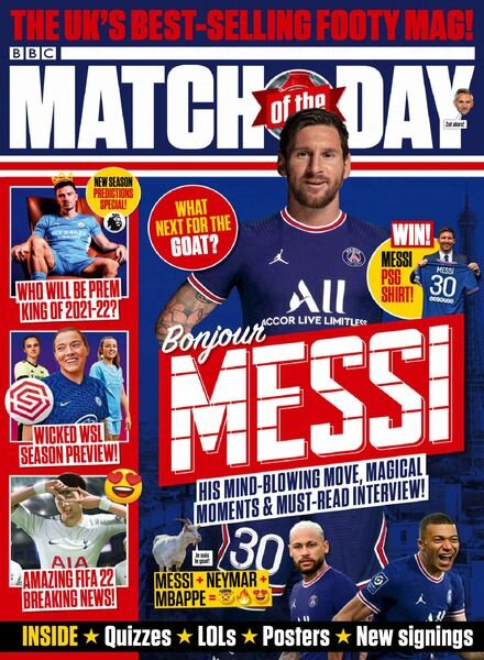 Match of the Day – 25 August 2021 Cover