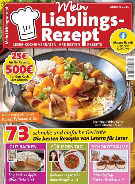 Mein Lieblingsrezept – 01 September 2021 Cover
