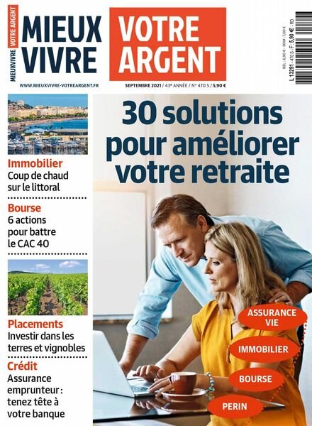 Mieux Vivre Votre Argent – septembre 2021 Cover