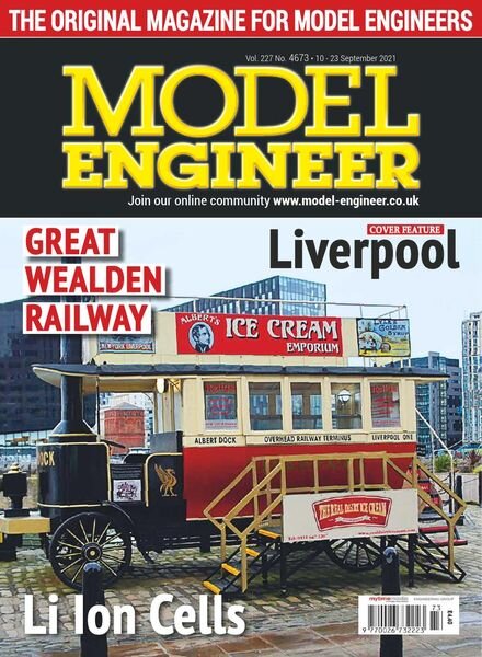 Model Engineer – Issue 4673 – 10 September 2021 Cover