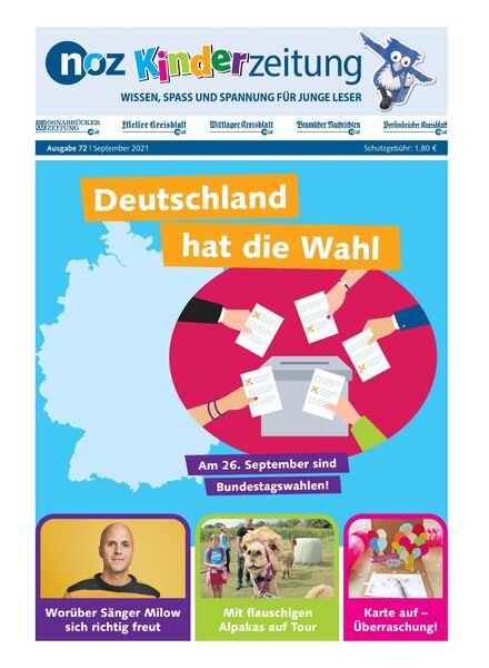 noz Kinderzeitung – 03 September 2021 Cover