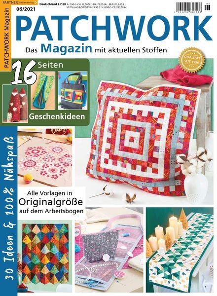 Patchwork Magazin – 28 August 2021 Cover