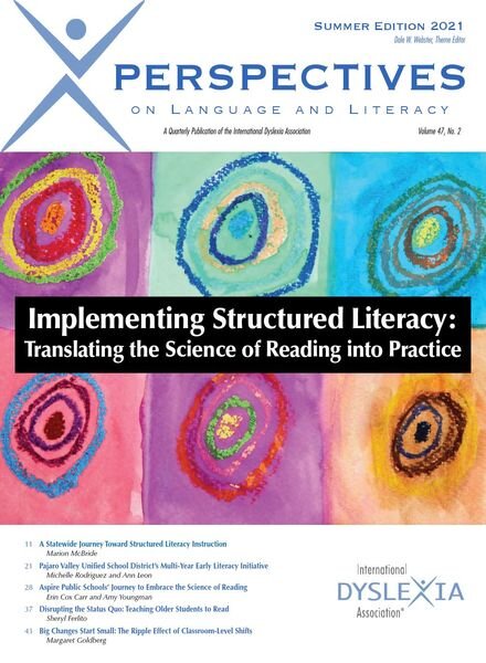 Perspectives on Language And Literacy – Summer 2021 Cover