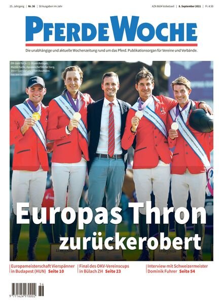 PferdeWoche – 08 September 2021 Cover