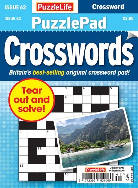 PuzzleLife PuzzlePad Crosswords – 12 August 2021 Cover