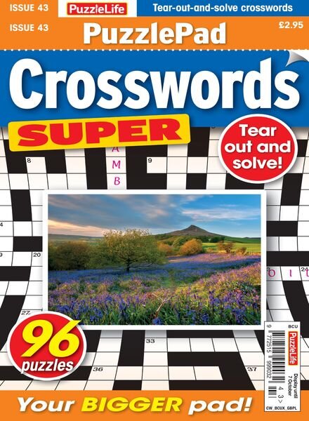 PuzzleLife PuzzlePad Crosswords Super – 09 September 2021 Cover