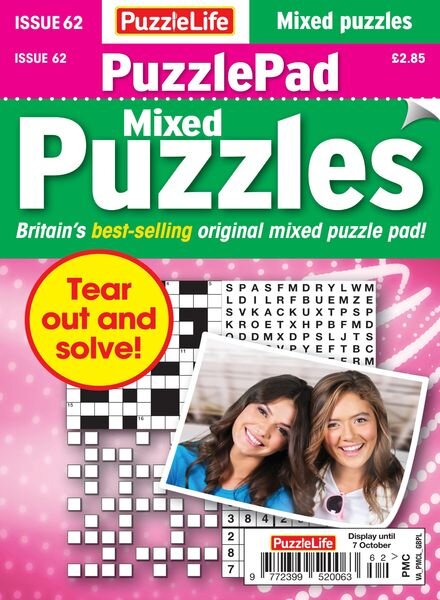PuzzleLife PuzzlePad Puzzles – 09 September 2021 Cover