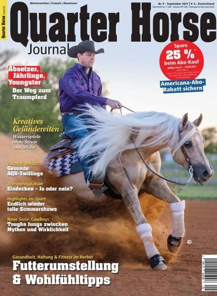 Quarter Horse Journal – 25 August 2021 Cover
