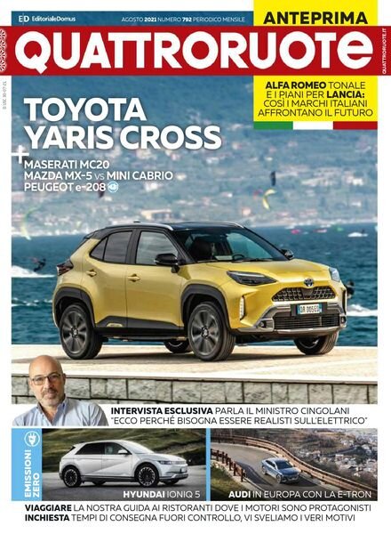 Quattroruote Italia – agosto 2021 Cover