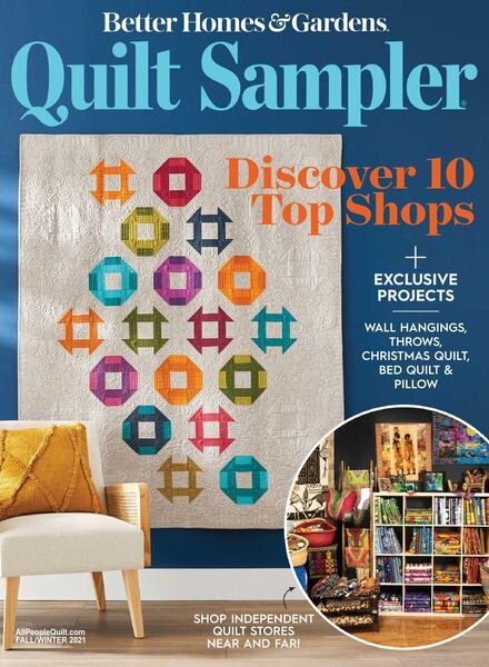 Quilt Sampler – August 2021 Cover