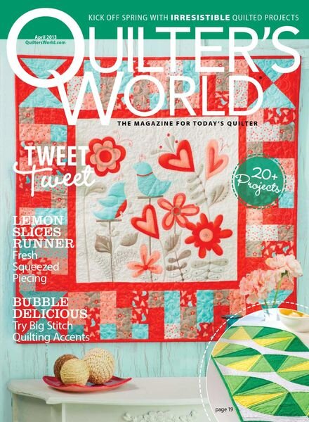 Quilter’s World – April 2013 Cover