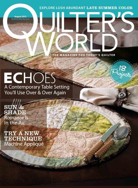 Quilter’s World – August 2012 Cover