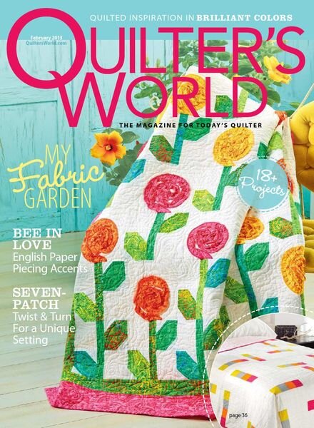 Quilter’s World – February 2013 Cover