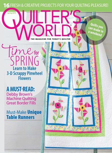 Quilter’s World – Spring 2019 Cover