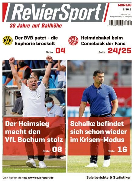 RevierSport – 23 August 2021 Cover