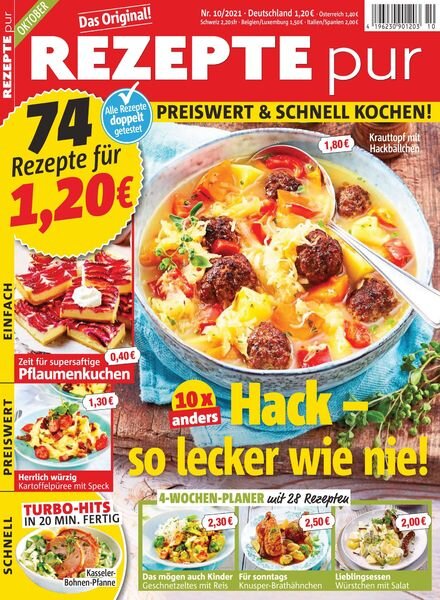 REZEPTE pur – 08 September 2021 Cover