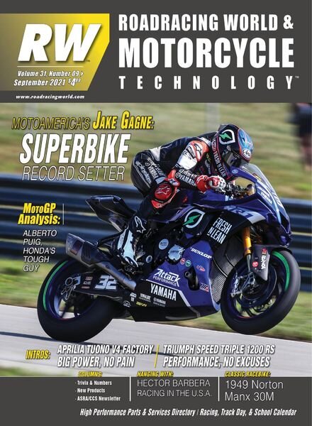 Roadracing World – September 2021 Cover
