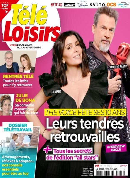 Tele Loisirs – 30 Aout 2021 Cover