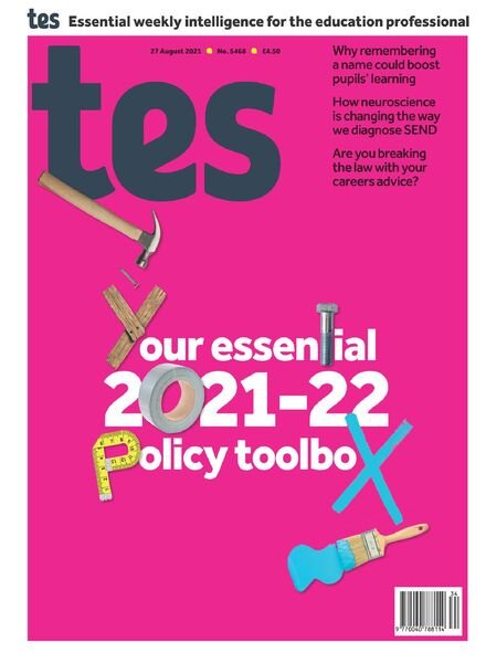 TES Magazine – 27 August 2021 Cover