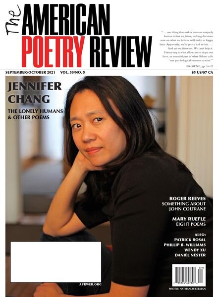 The American Poetry Review – September-October 2021 Cover