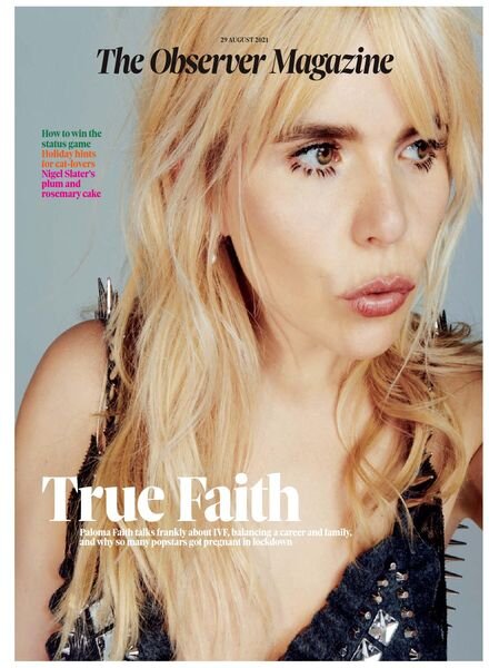 The Observer Magazine – 29 August 2021 Cover
