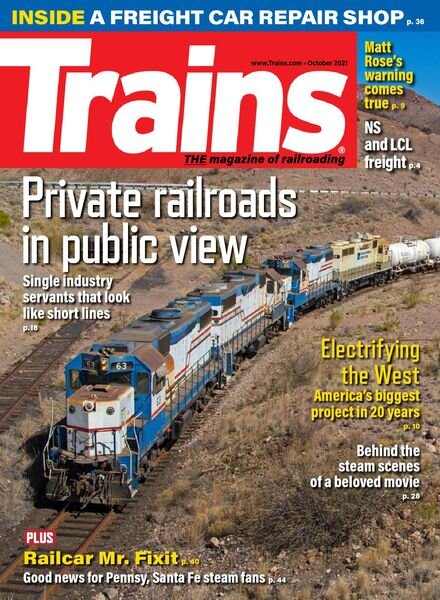 Trains – October 2021 Cover
