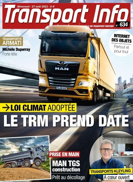 Transport Info – 27 Aout 2021 Cover